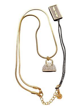 🥳4/$75!🥳 Gold Tone Pavé Handbag Pendant Necklace